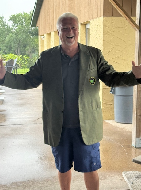 Scott Clausen Wearing the Green Jacket