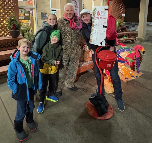 Scott Clausen Rings Bell for Salvation Army