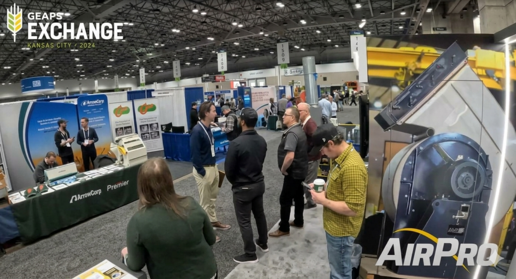 Brian Gordon visits the AirPro booth at GEAPS Exchange